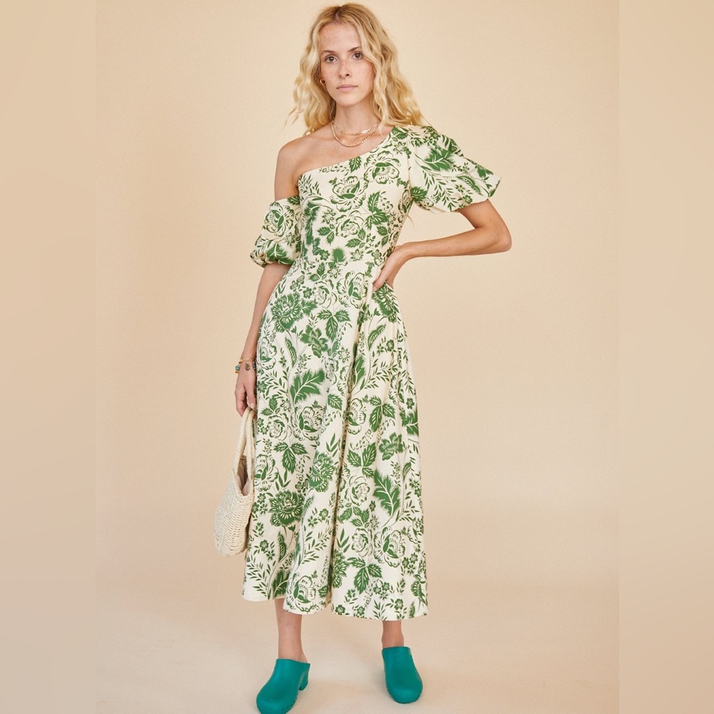 Hunter Bell Magnolia Dress Green Gardens Sz 2 - Picture 2 of 15